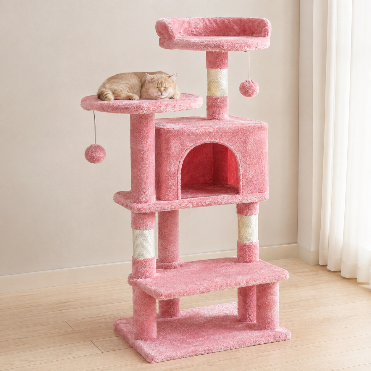 44in Tall Multi-Cat Climbing Tower