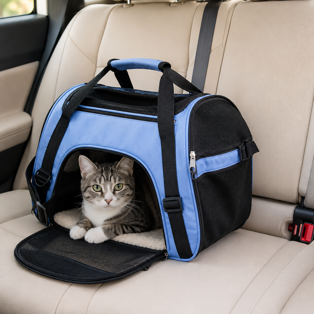 Foldable Mesh Pet Carrier Bag