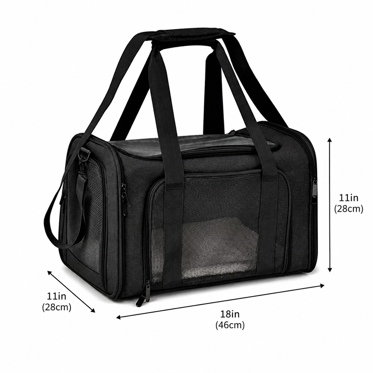 TSA Airline-Approved Soft-Sided Pet Carrier Breathable