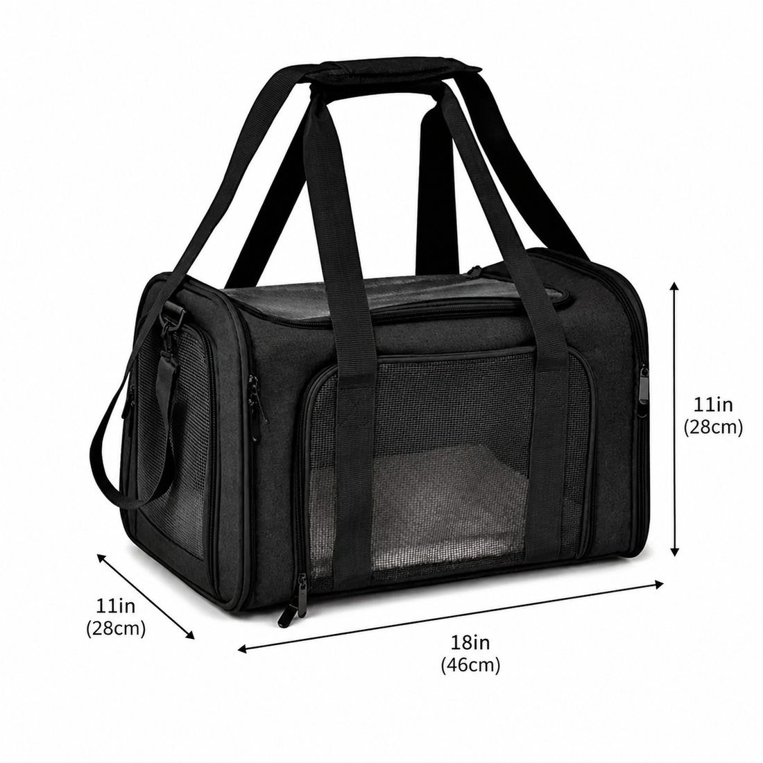 TSA Airline-Approved Soft-Sided Pet Carrier Breathable