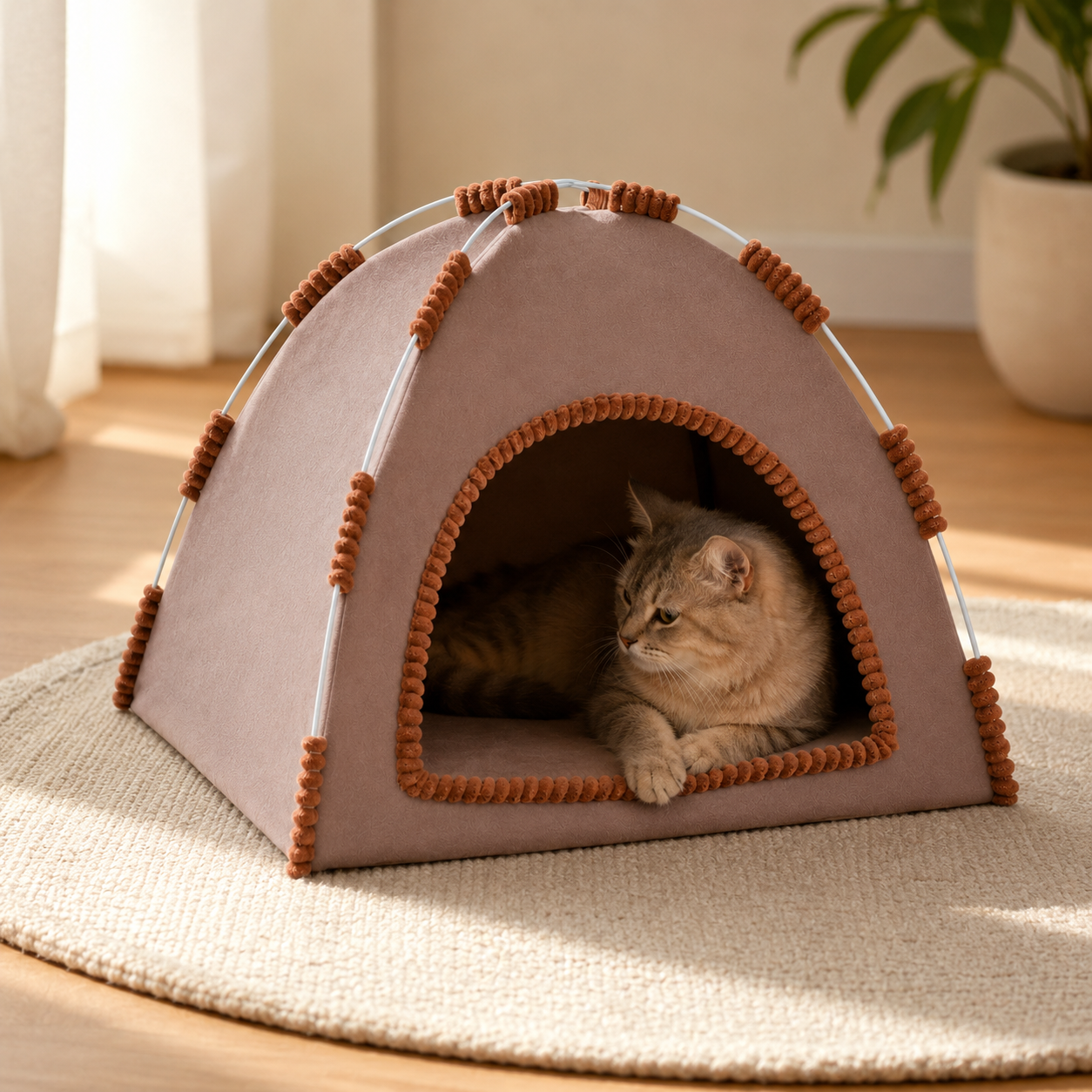 Cat Tent Bed – Cozy Enclosed Cat & Dog House