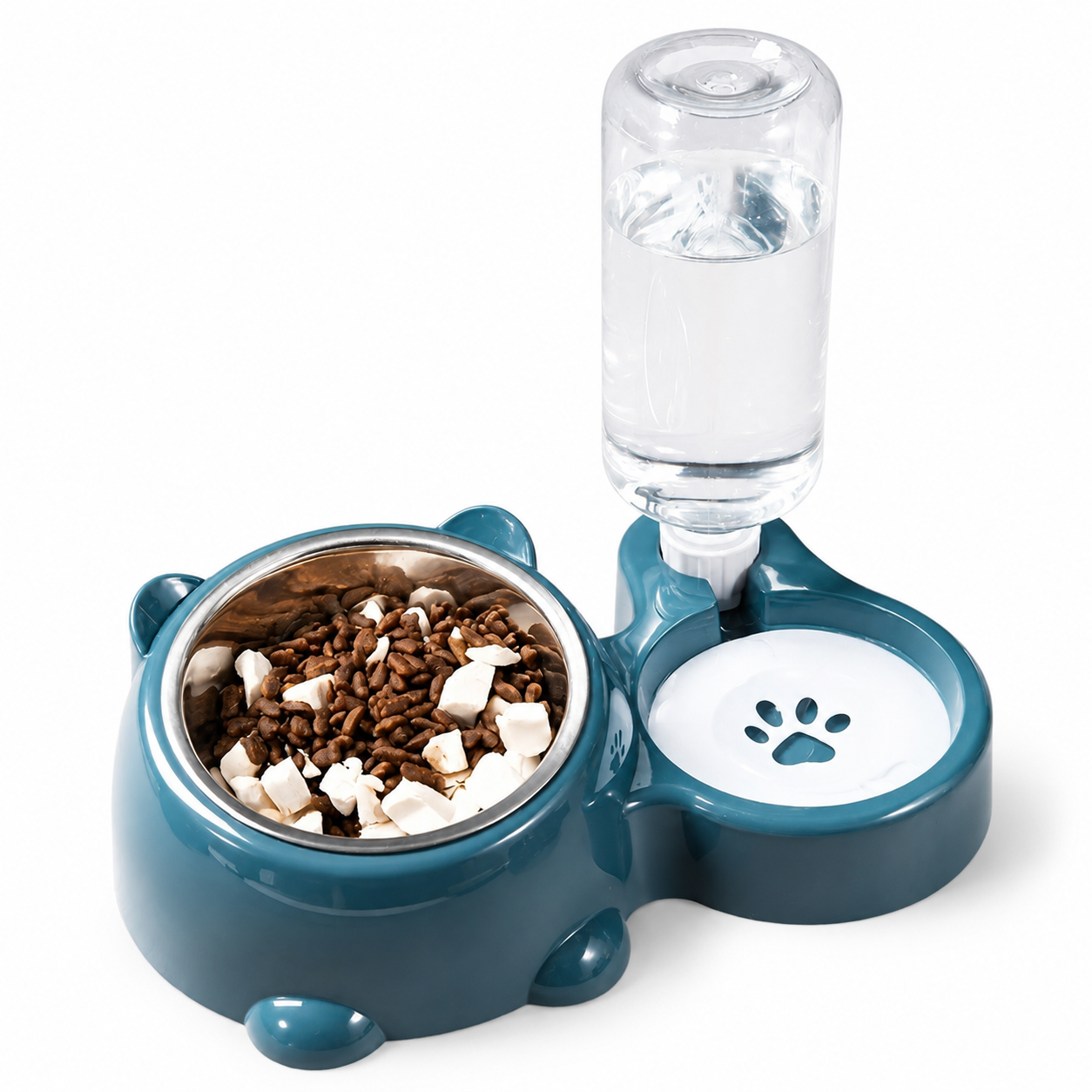 Gravity Water Dispenser and Pet Food Dish