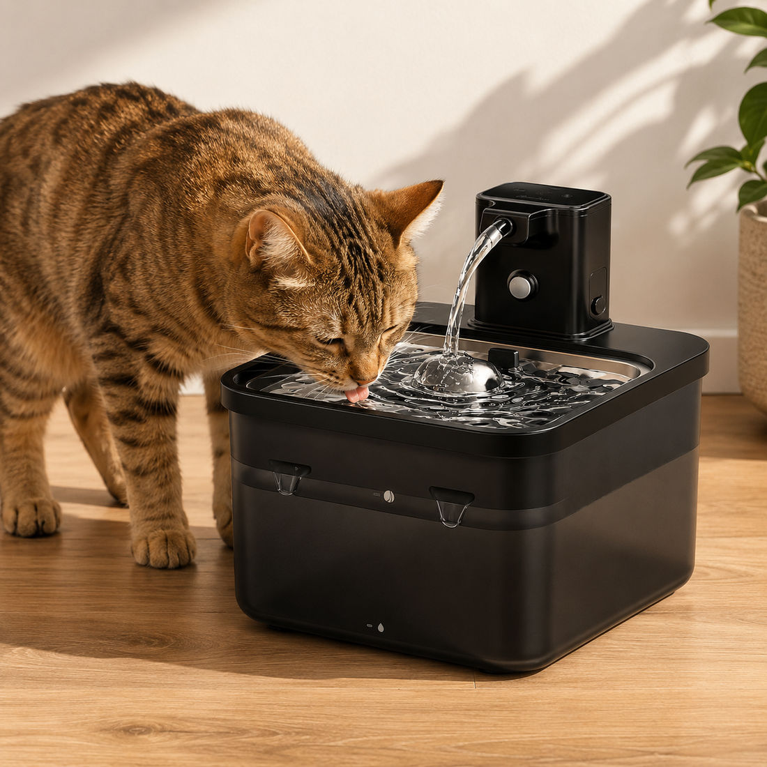 2.5L Wireless Cat Water Fountain with Motion Sensor