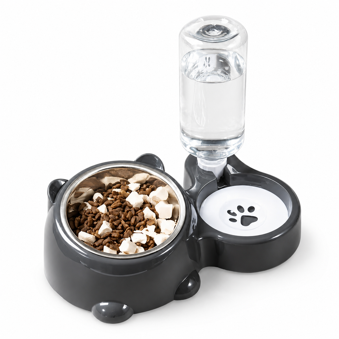Gravity Water Dispenser and Pet Food Dish