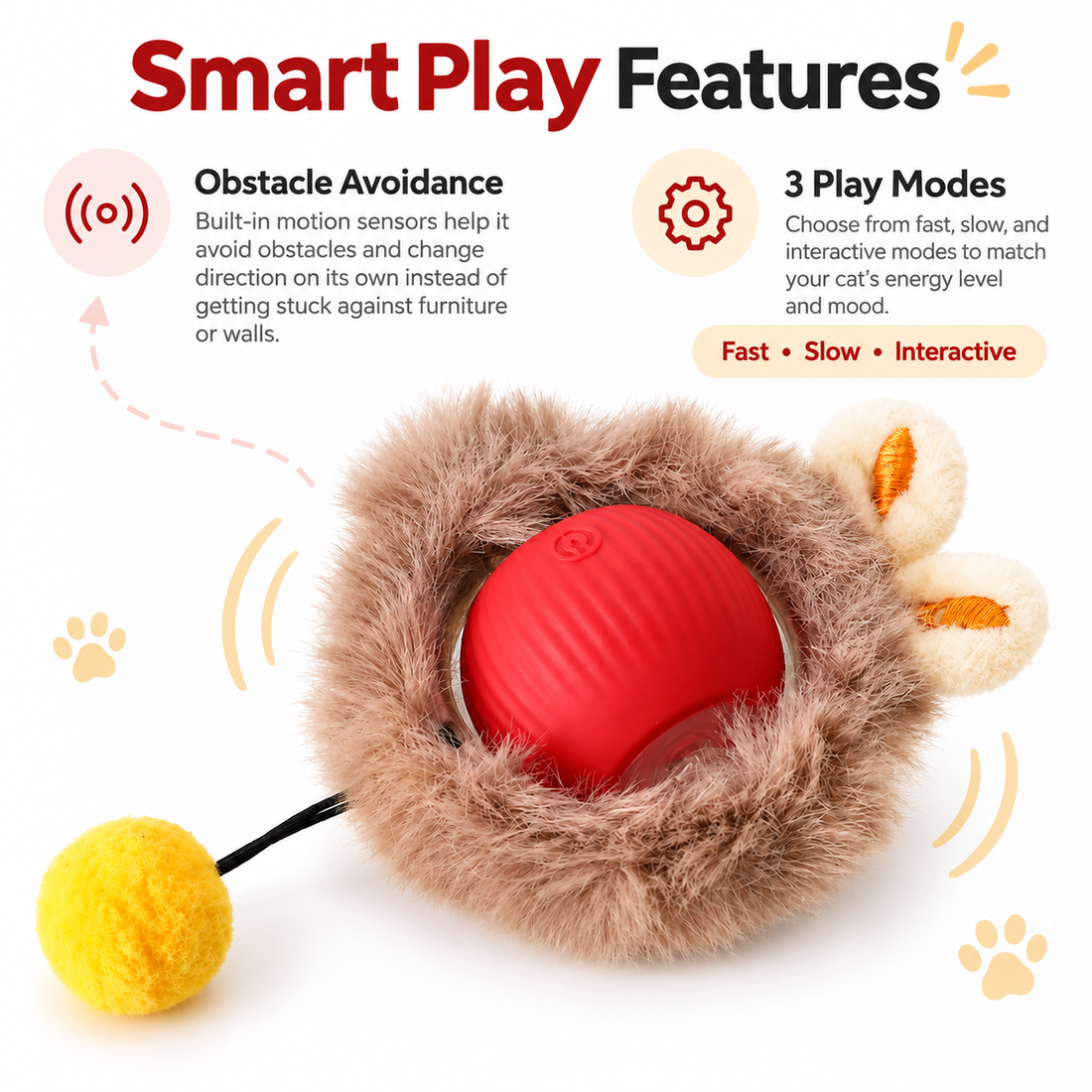 Automatic Rolling Ball Cat Toy
