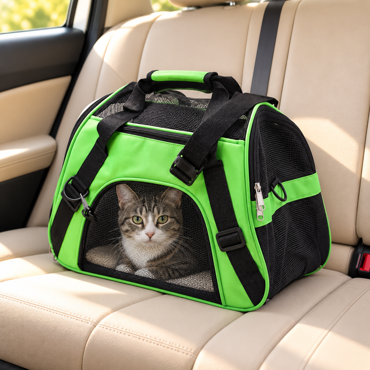Foldable Mesh Pet Carrier Bag