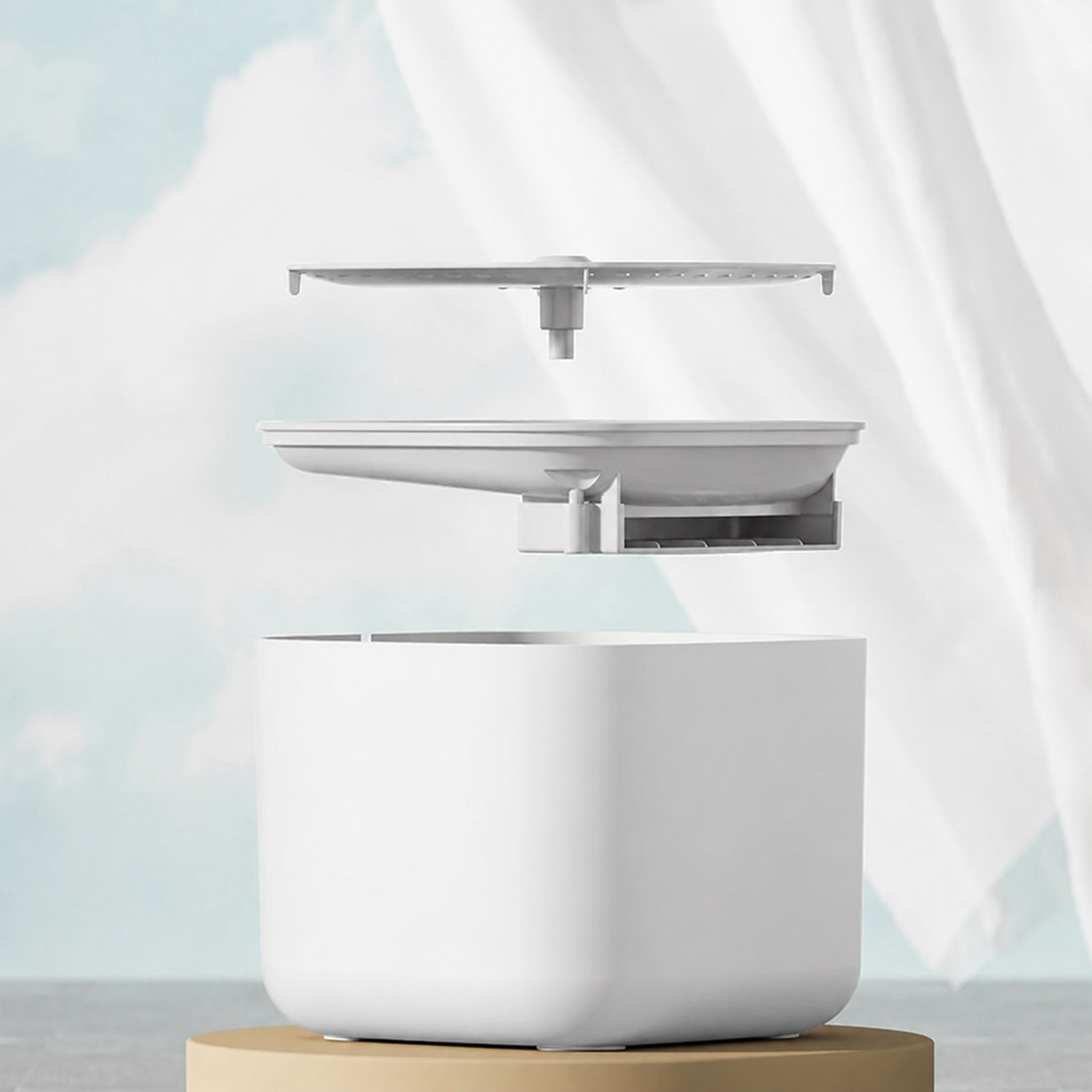 3L Flowing Cat Water Fountain with Auto Recirculating Filter