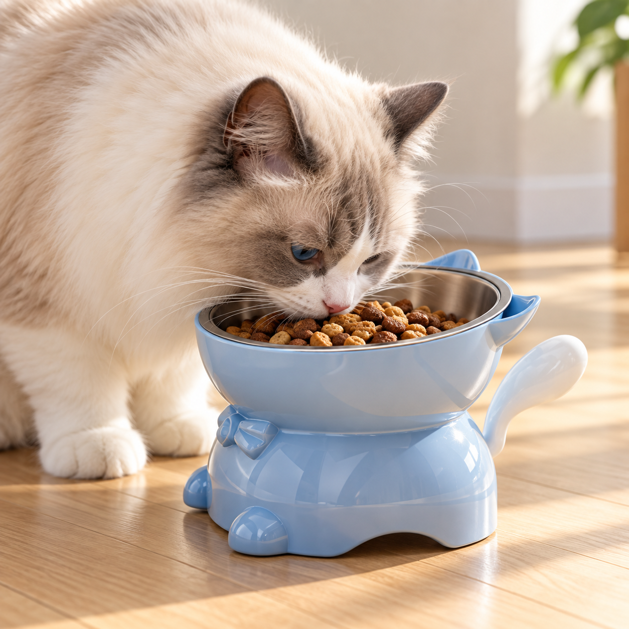Elevated Stainless Steel Cat Bowl