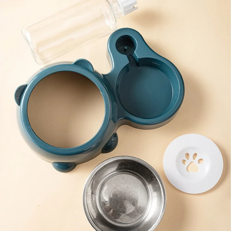 Gravity Water Dispenser and Pet Food Dish
