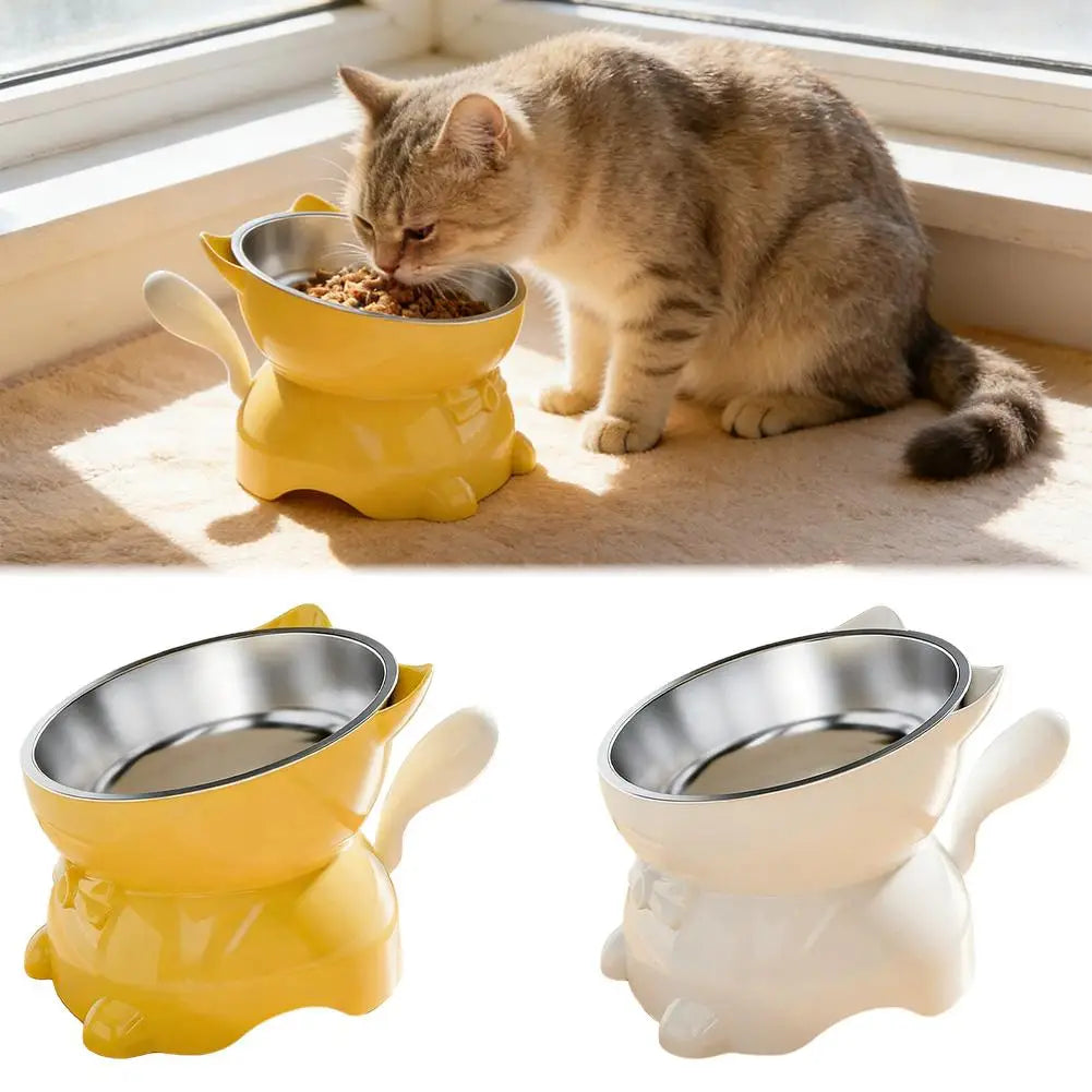 Elevated Stainless Steel Cat Bowl