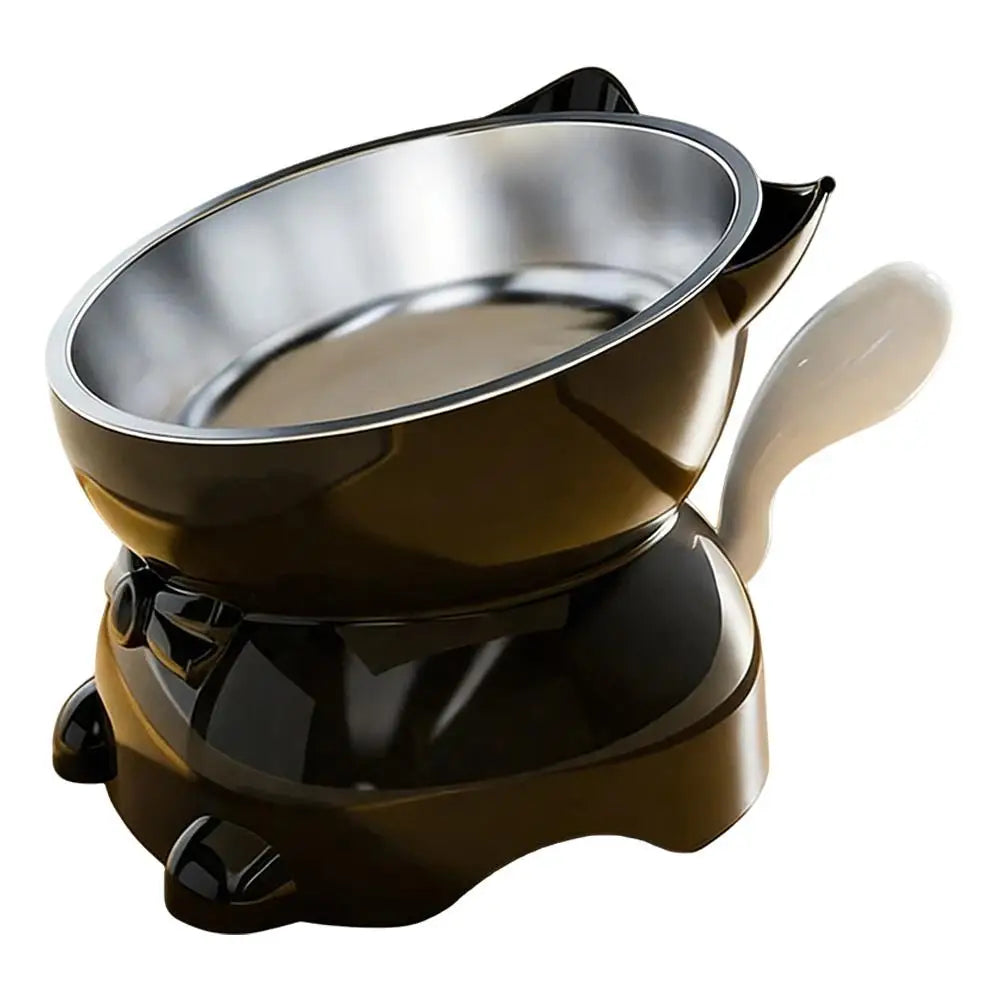 Elevated Stainless Steel Cat Bowl