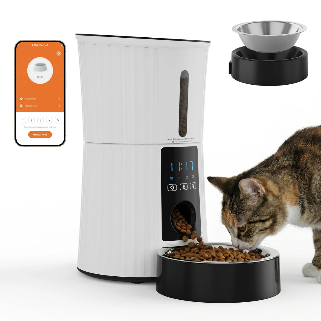WiFi Automatic Cat Feeder with App Control