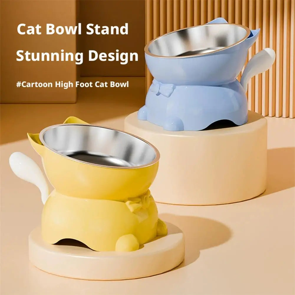 Elevated Stainless Steel Cat Bowl