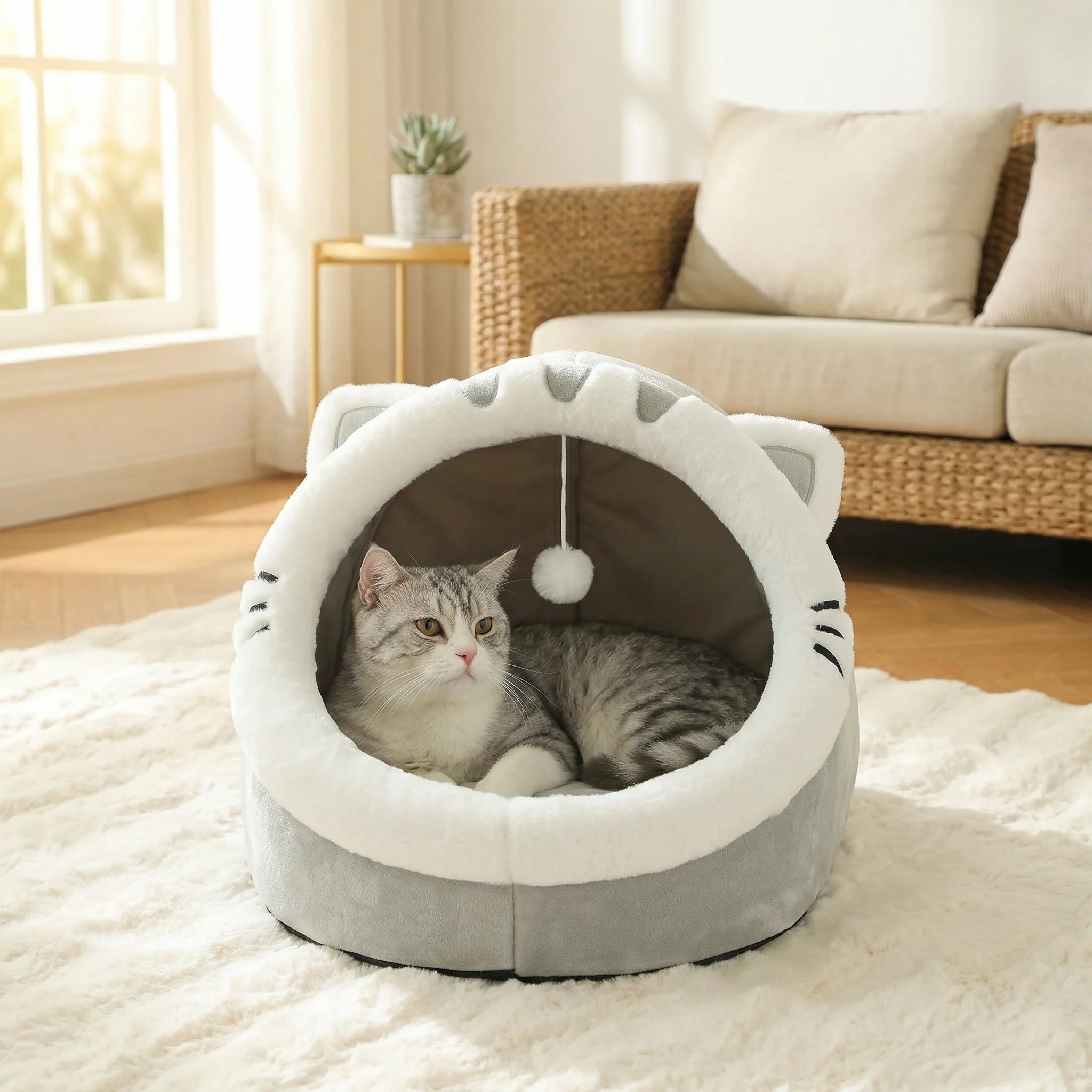 Cave Bed for Cats and Small Pets
