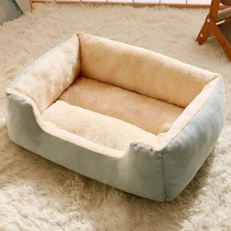 Plush Pet Bed for Cats and Small Dogs