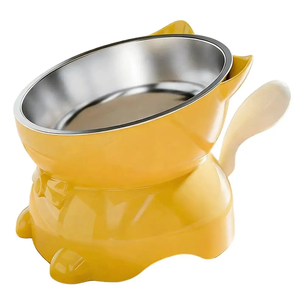 Elevated Stainless Steel Cat Bowl
