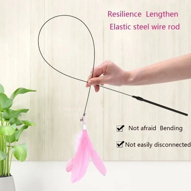 Suction Cup Feather Wand Cat Toy
