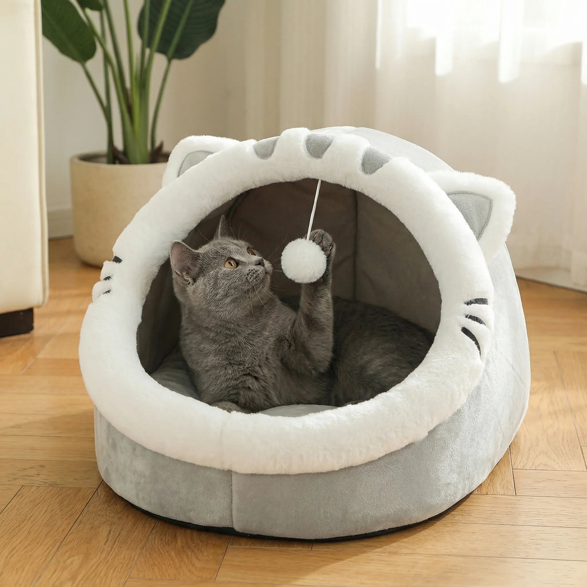 Cave Bed for Cats and Small Pets