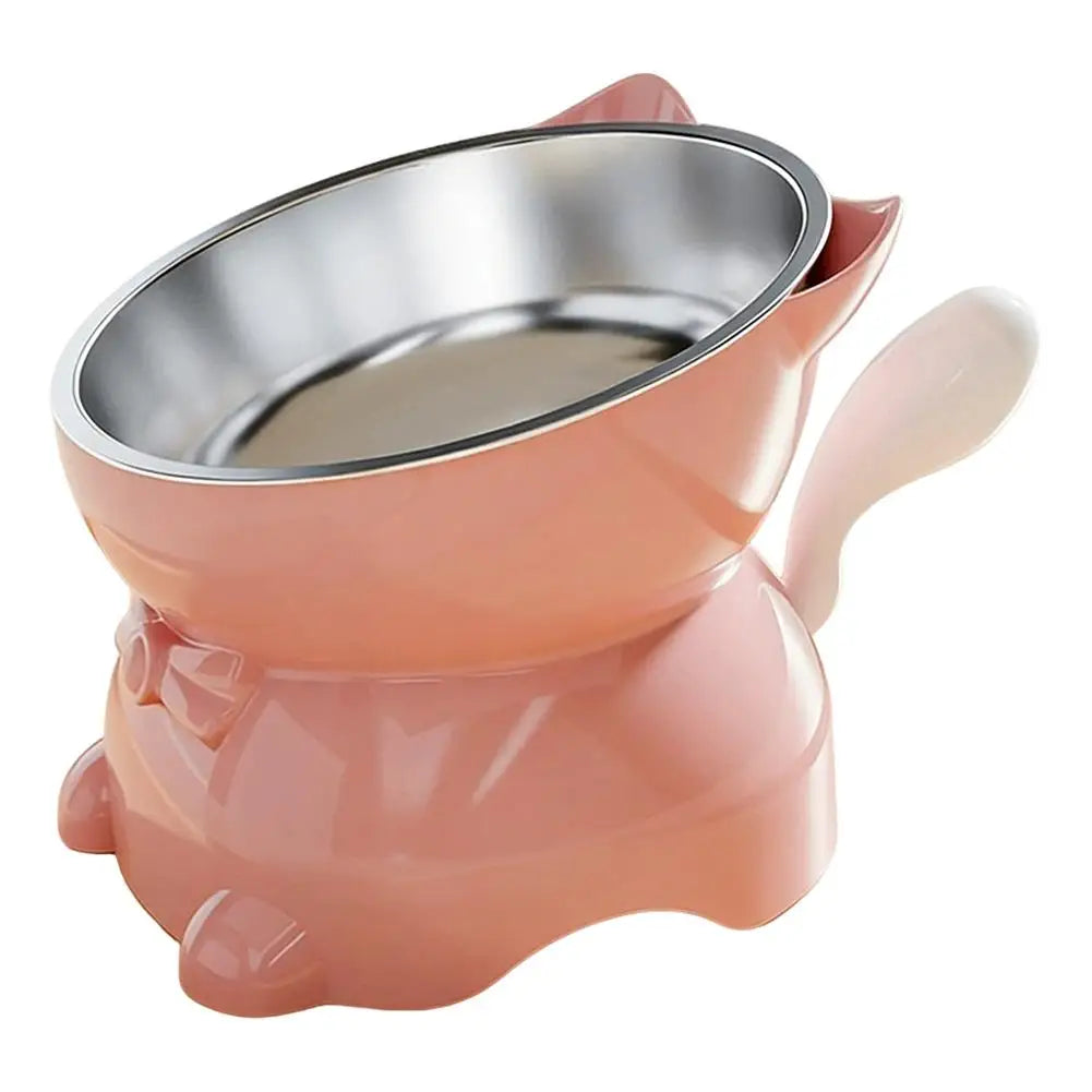Elevated Stainless Steel Cat Bowl