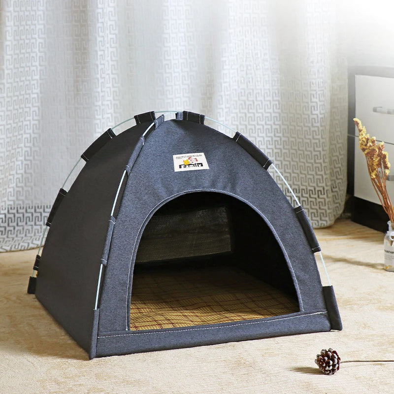 All Season Cat Tent Bed – Comforting Enclosed Cat & Dog House