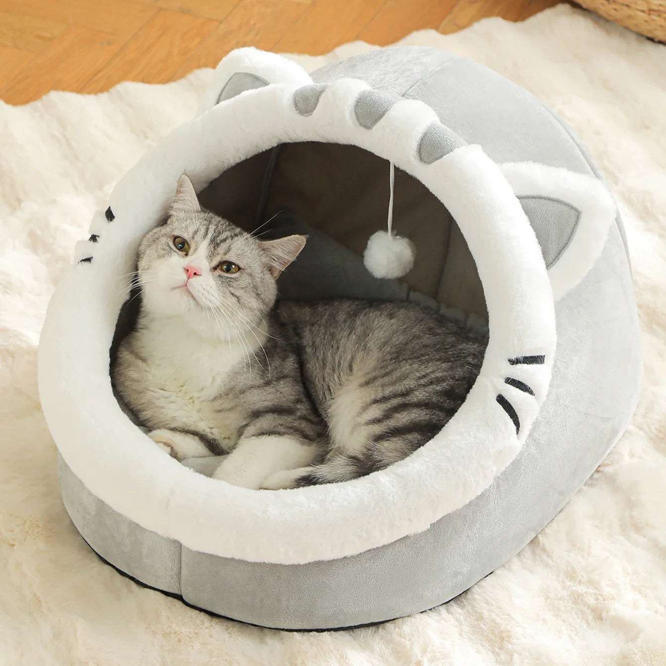 Cave Bed for Cats and Small Pets