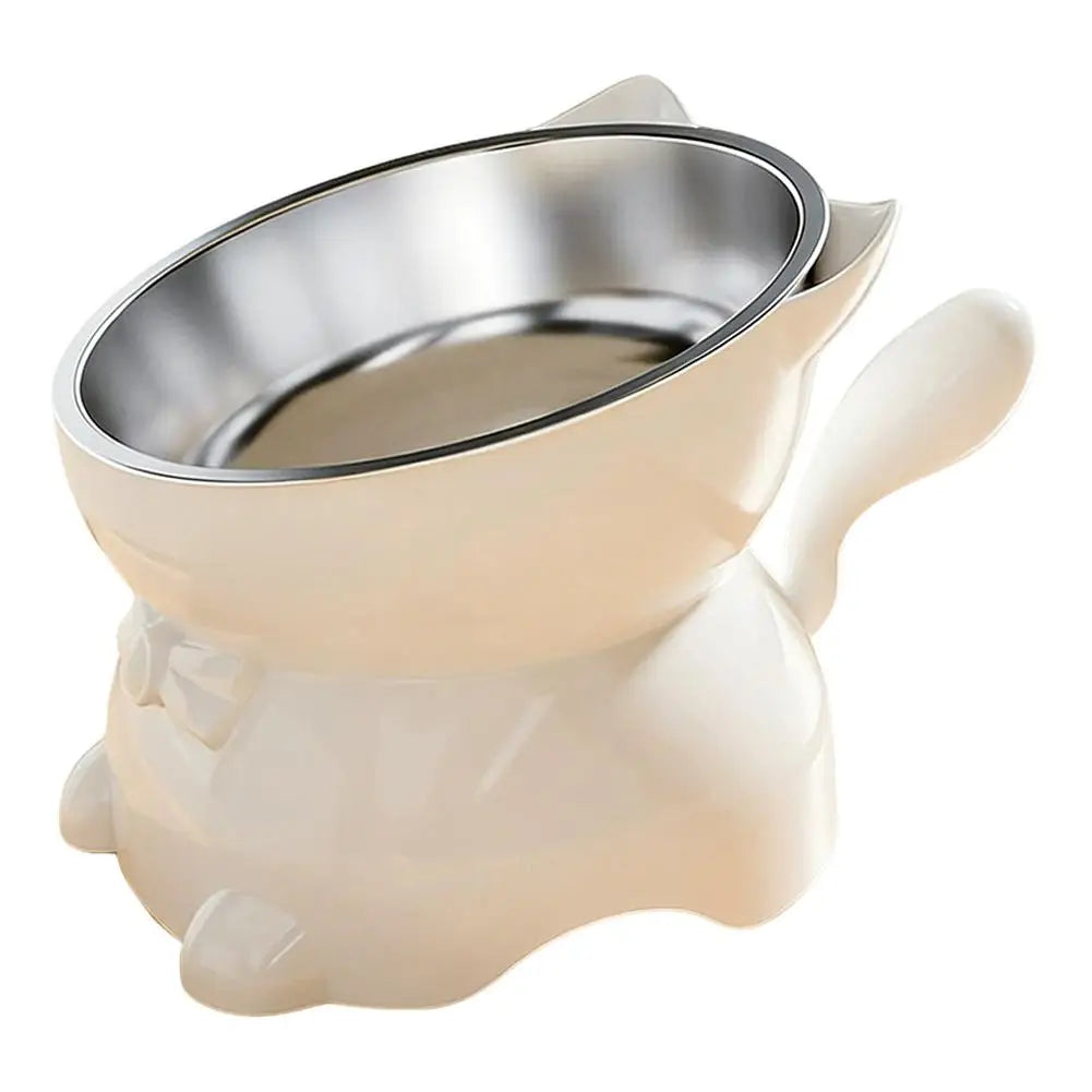 Elevated Stainless Steel Cat Bowl