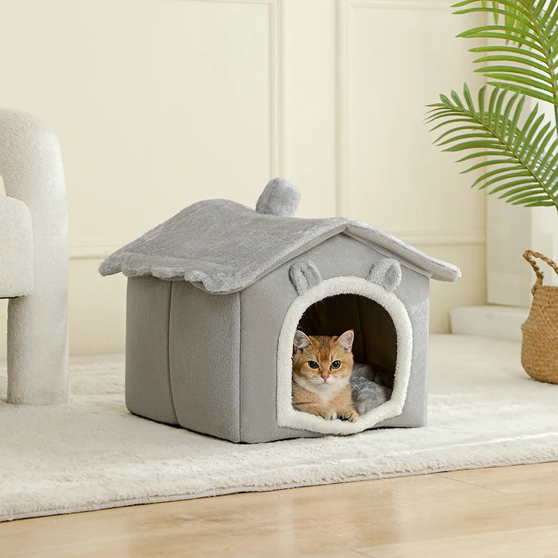 Foldable Cat & Puppy Cave House