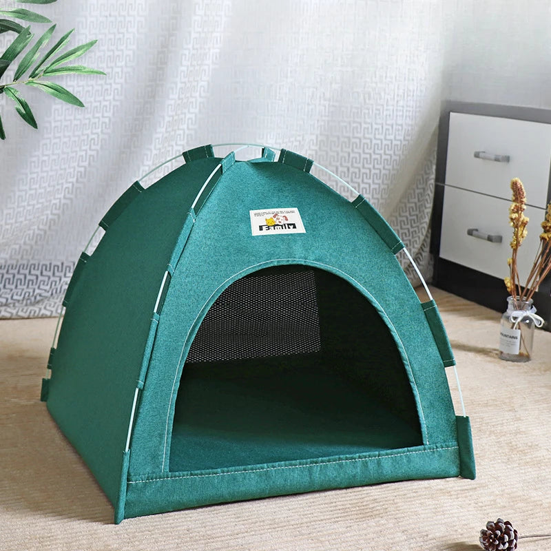 All Season Cat Tent Bed – Comforting Enclosed Cat & Dog House