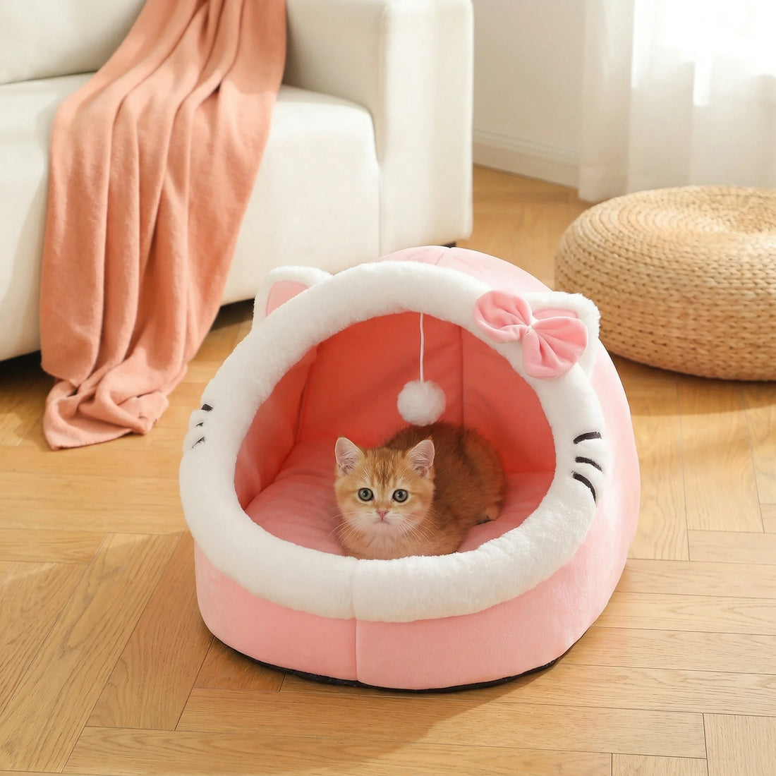 Cave Bed for Cats and Small Pets