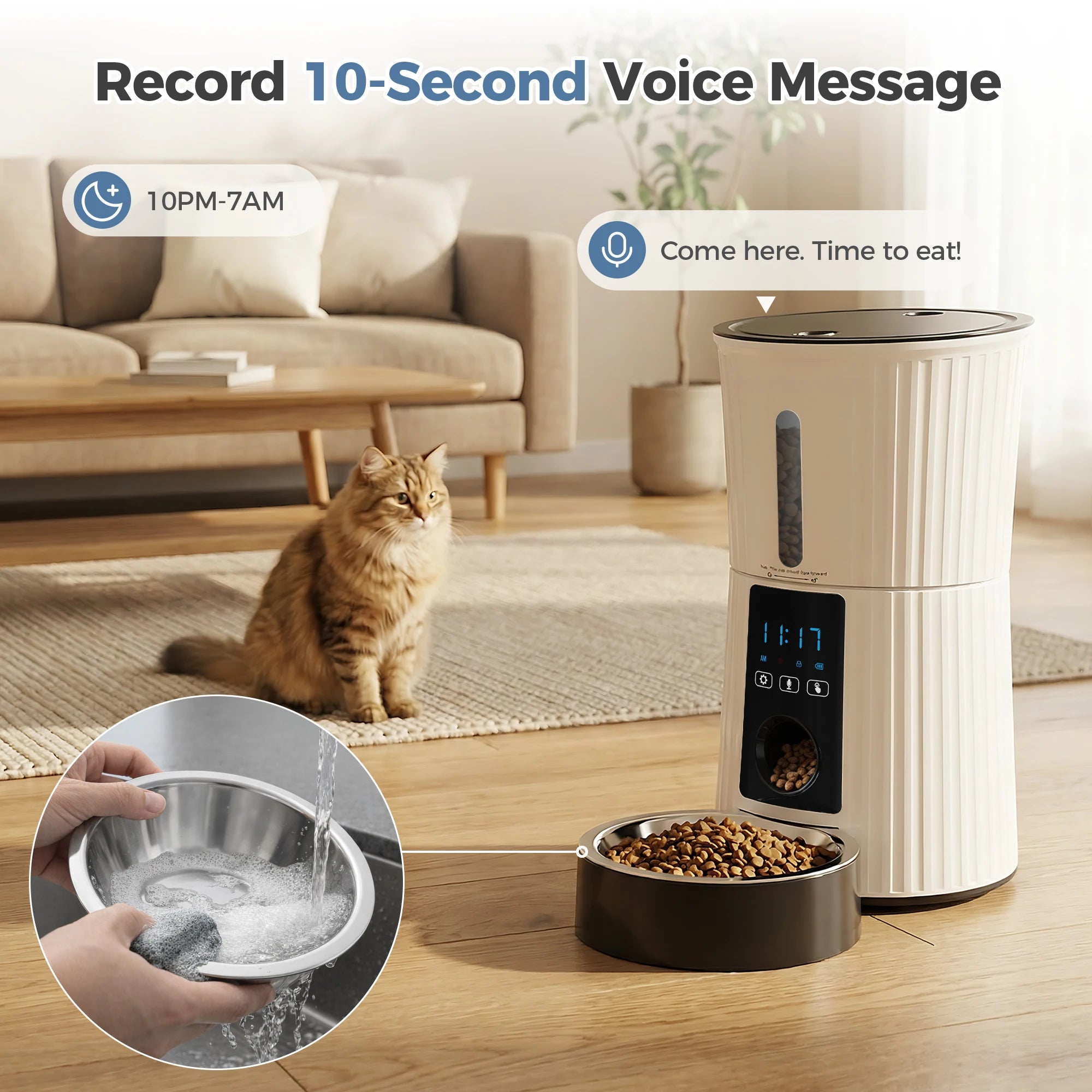 WiFi Automatic Cat Feeder with App Control