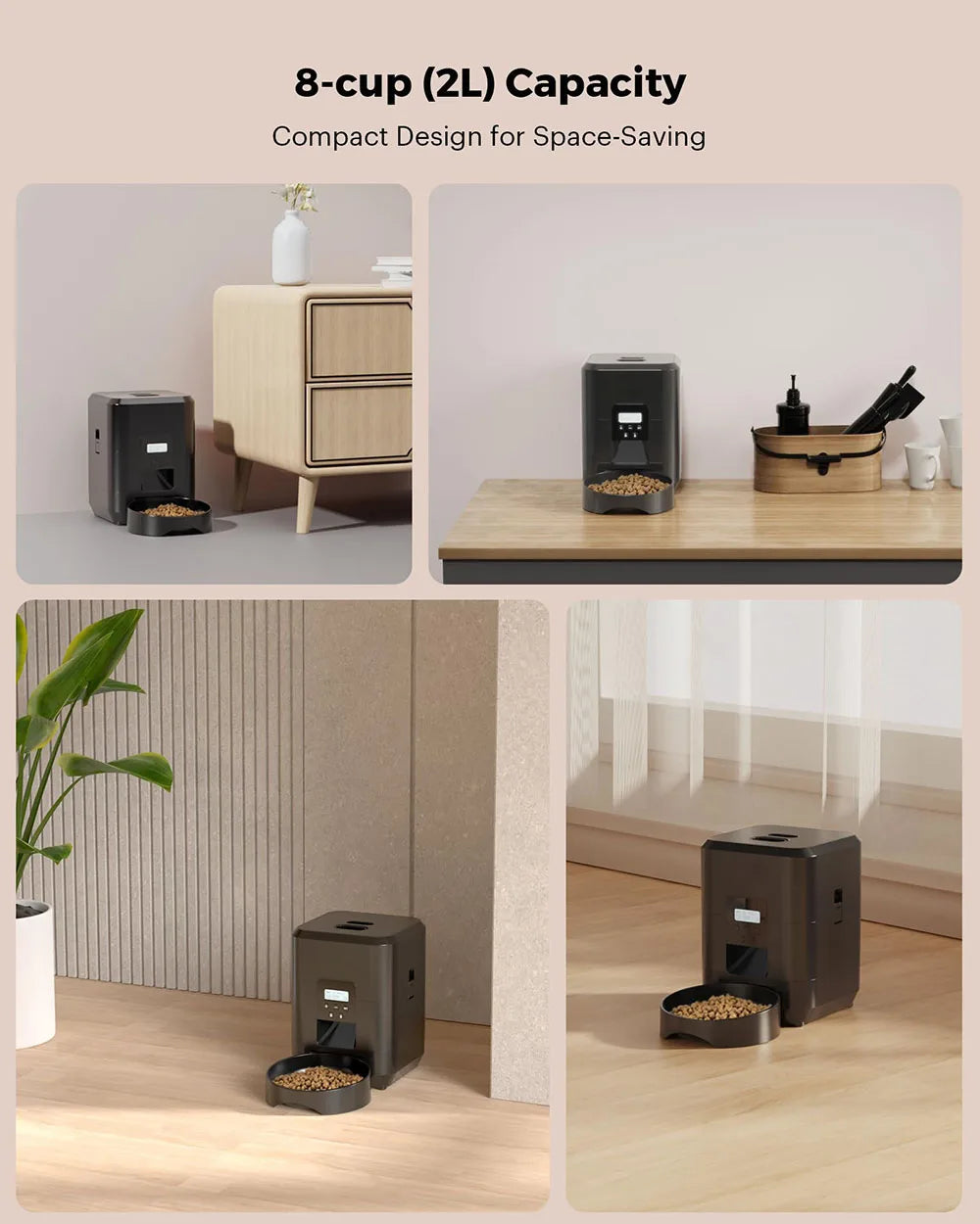 Automatic Timed Pet Feeder with Portion Control