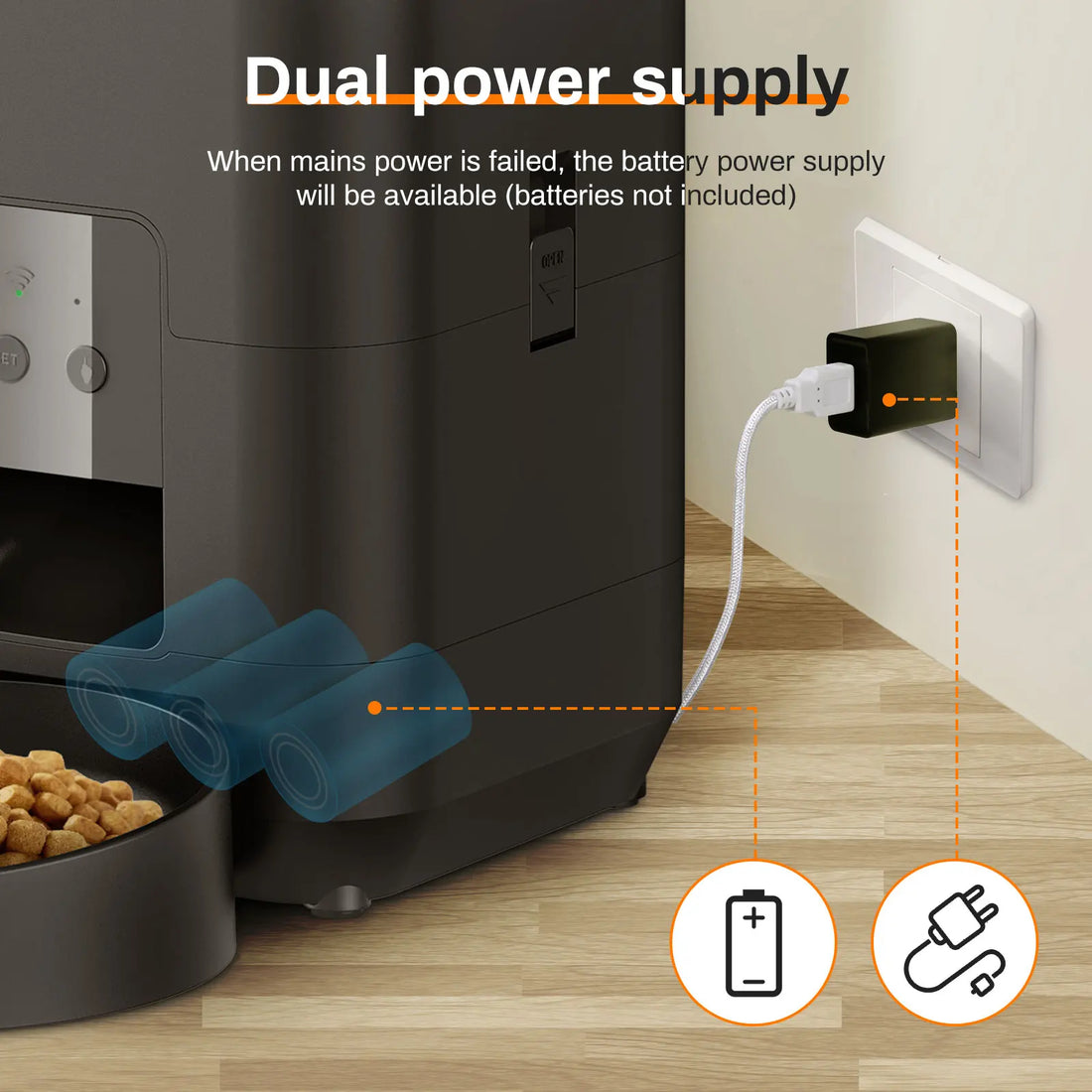 Automatic Timed Pet Feeder with Portion Control