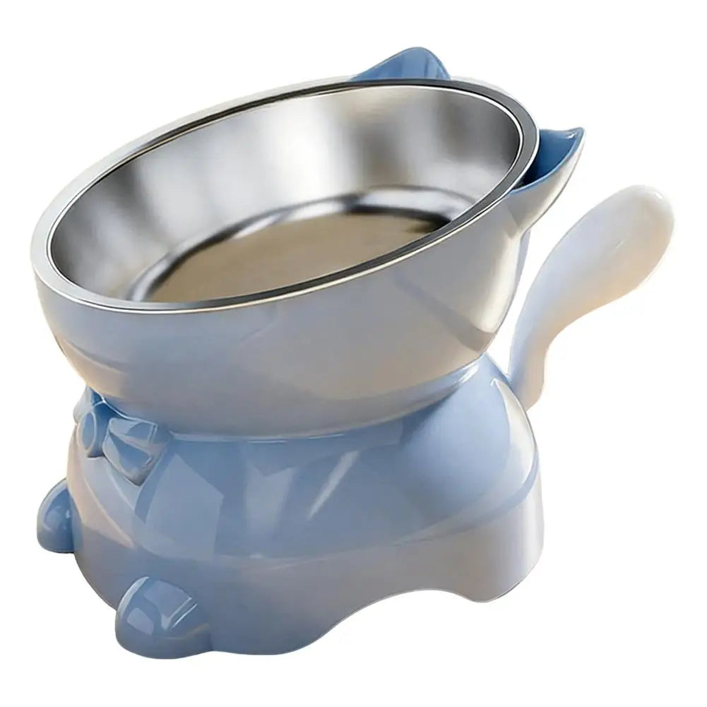 Elevated Stainless Steel Cat Bowl