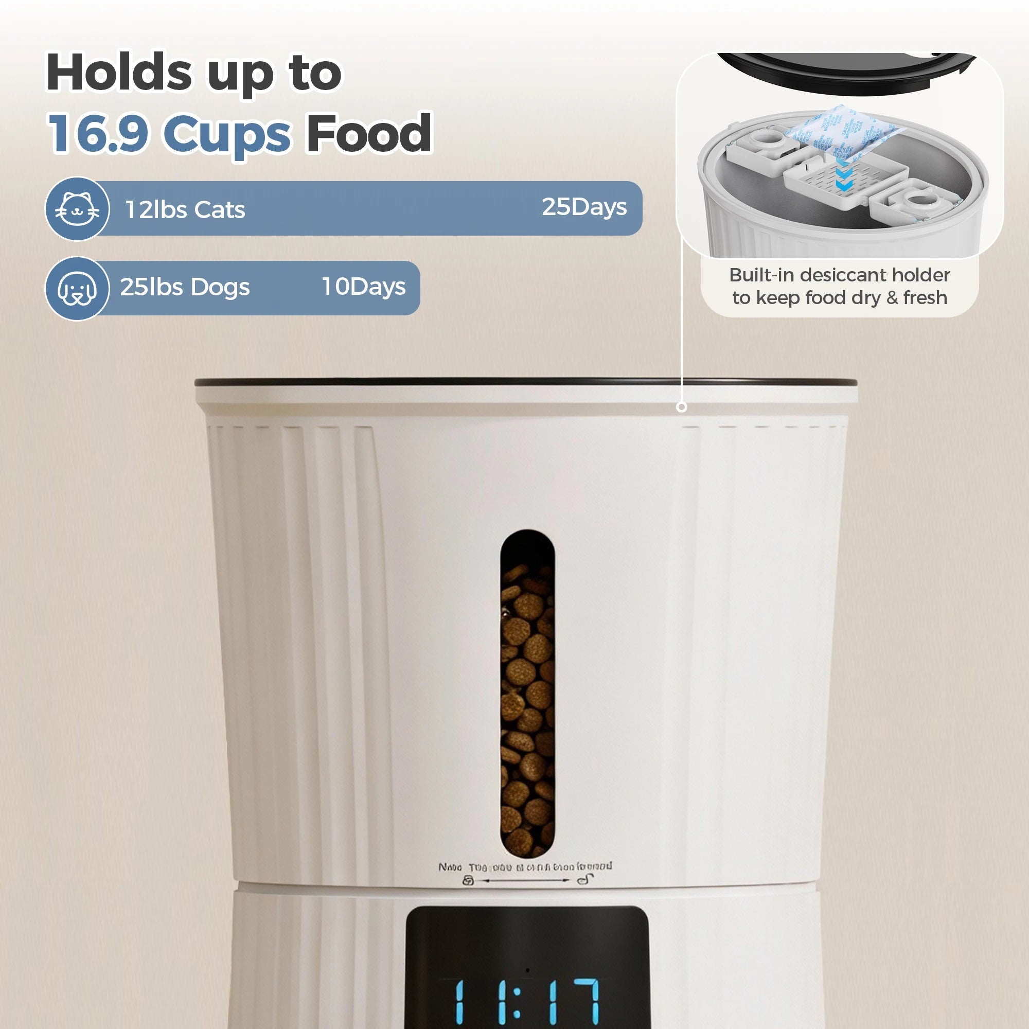 WiFi Automatic Cat Feeder with App Control