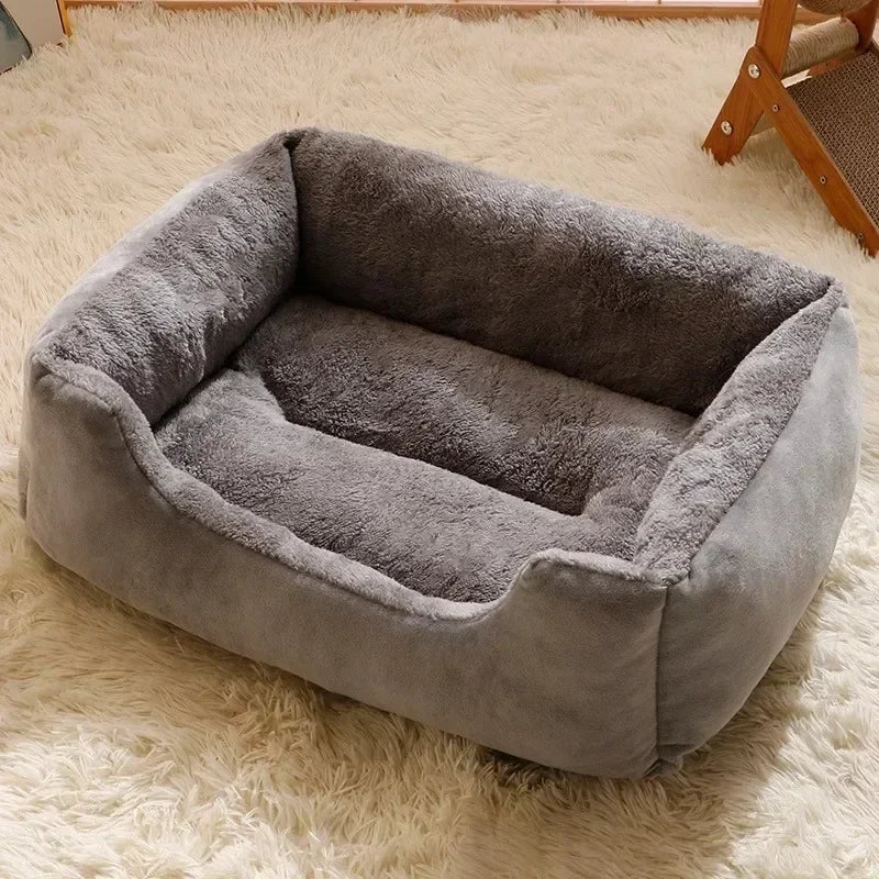 Plush Pet Bed for Cats and Small Dogs