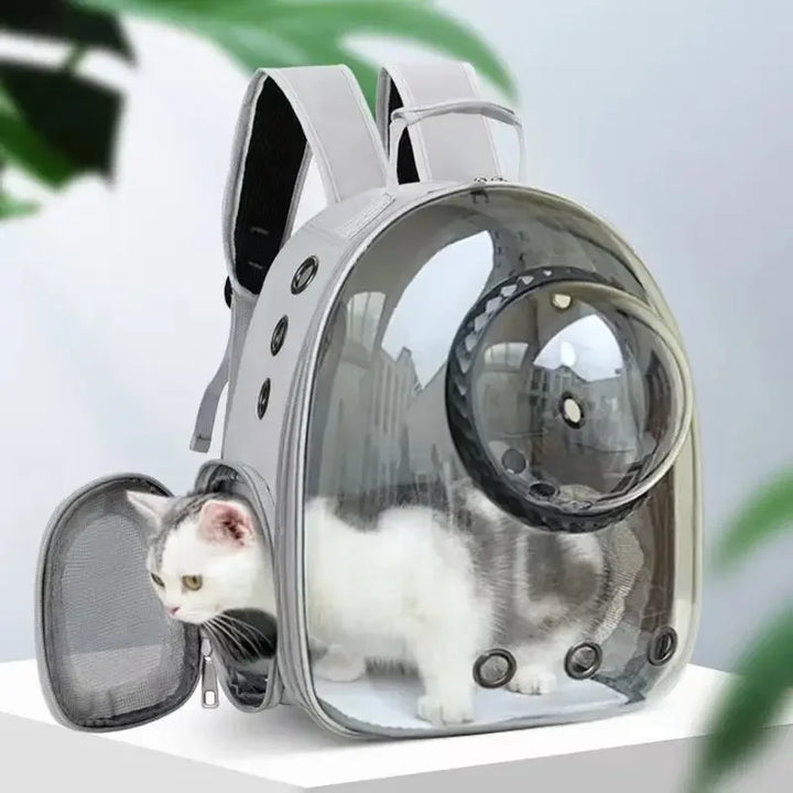 Cat Backpack Carrier with Wide View Bubble Window