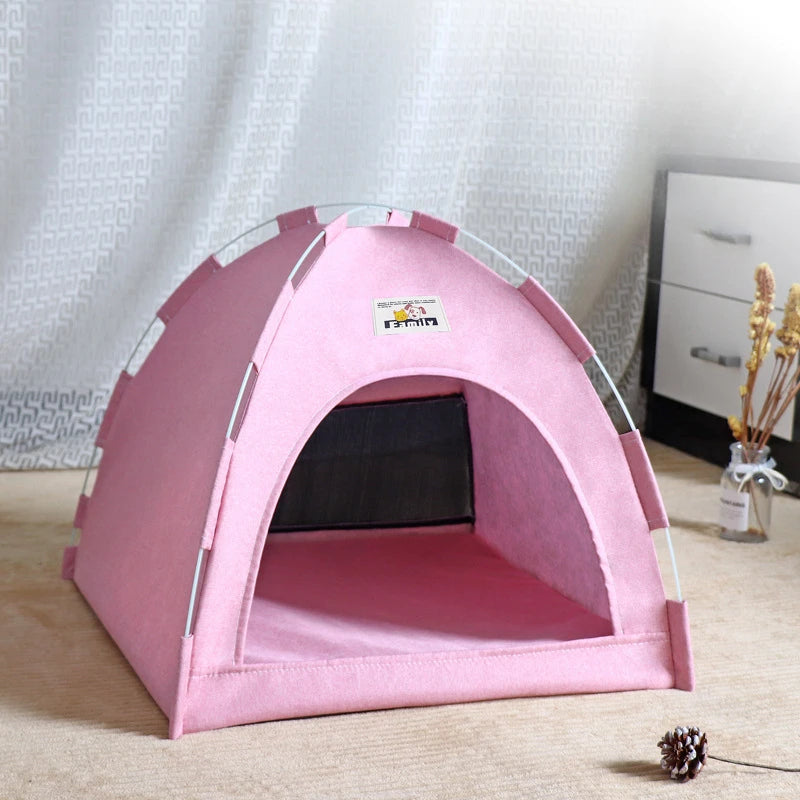 All Season Cat Tent Bed – Comforting Enclosed Cat & Dog House