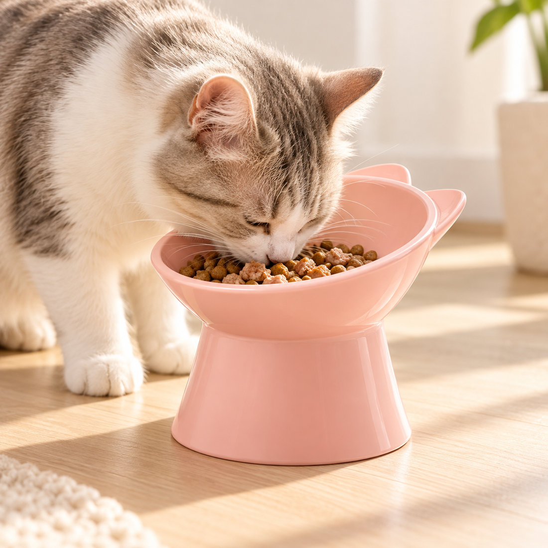 Anti-Tip Raised Cat Bowl