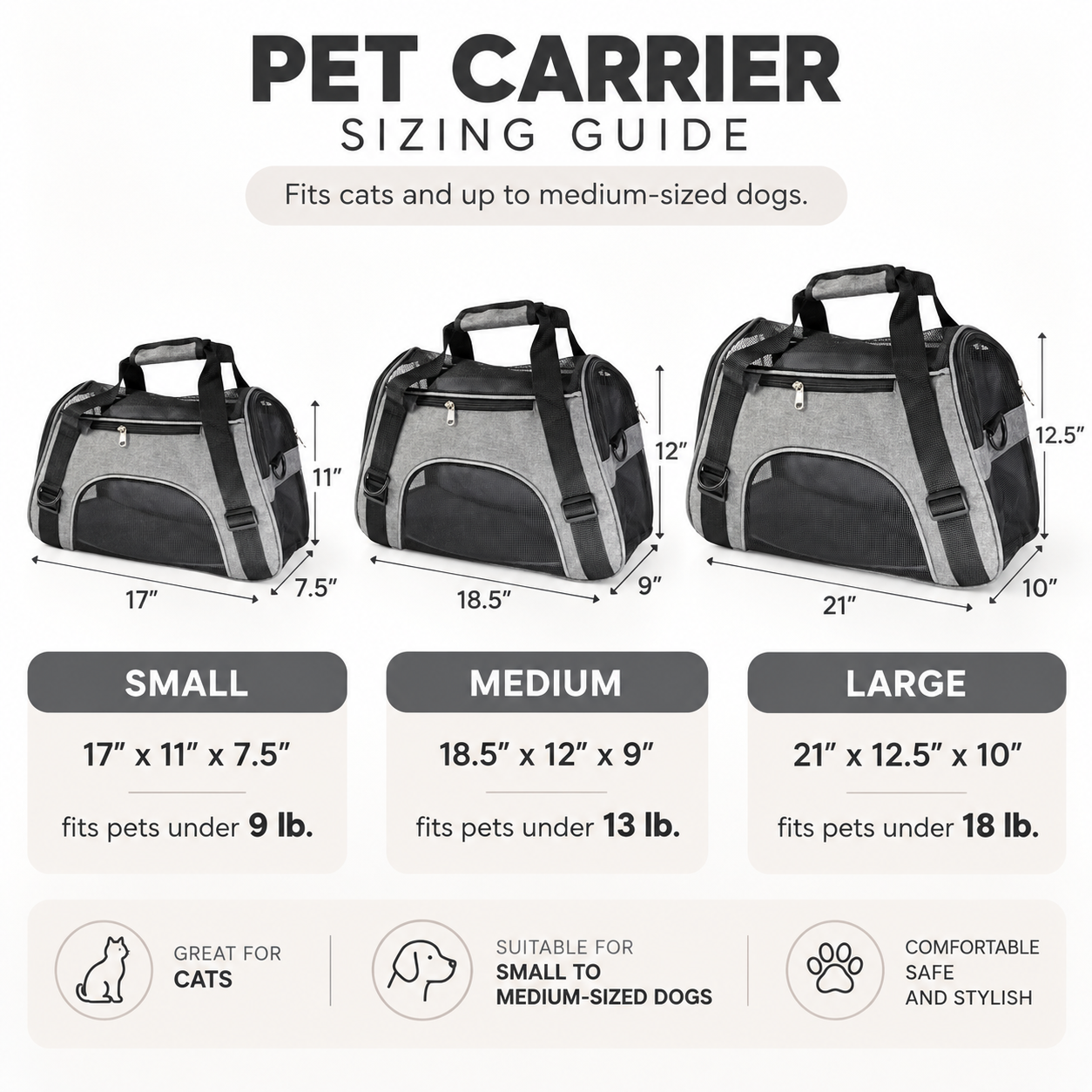 Foldable Mesh Pet Carrier Bag