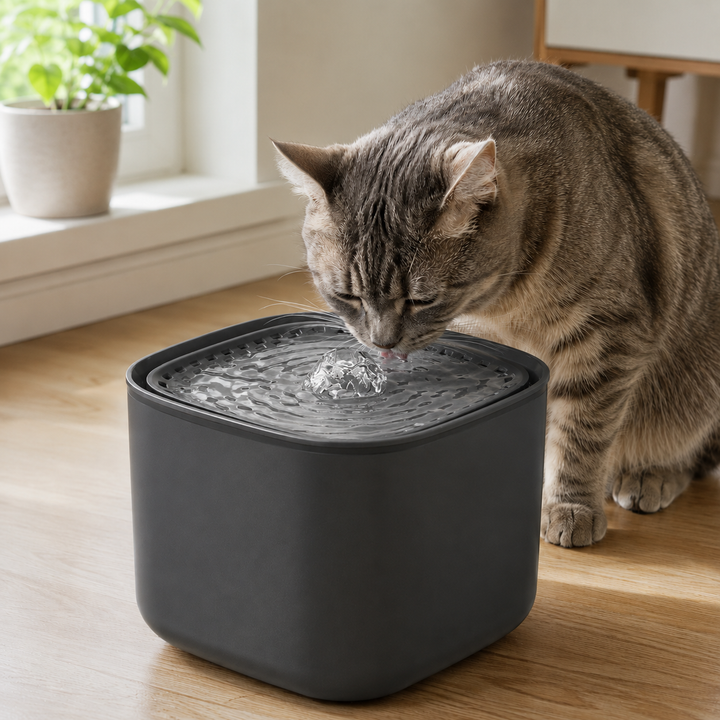 3L Flowing Cat Water Fountain with Auto Recirculating Filter