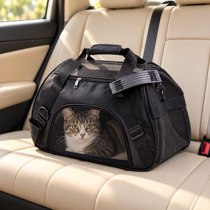 Foldable Mesh Pet Carrier Bag