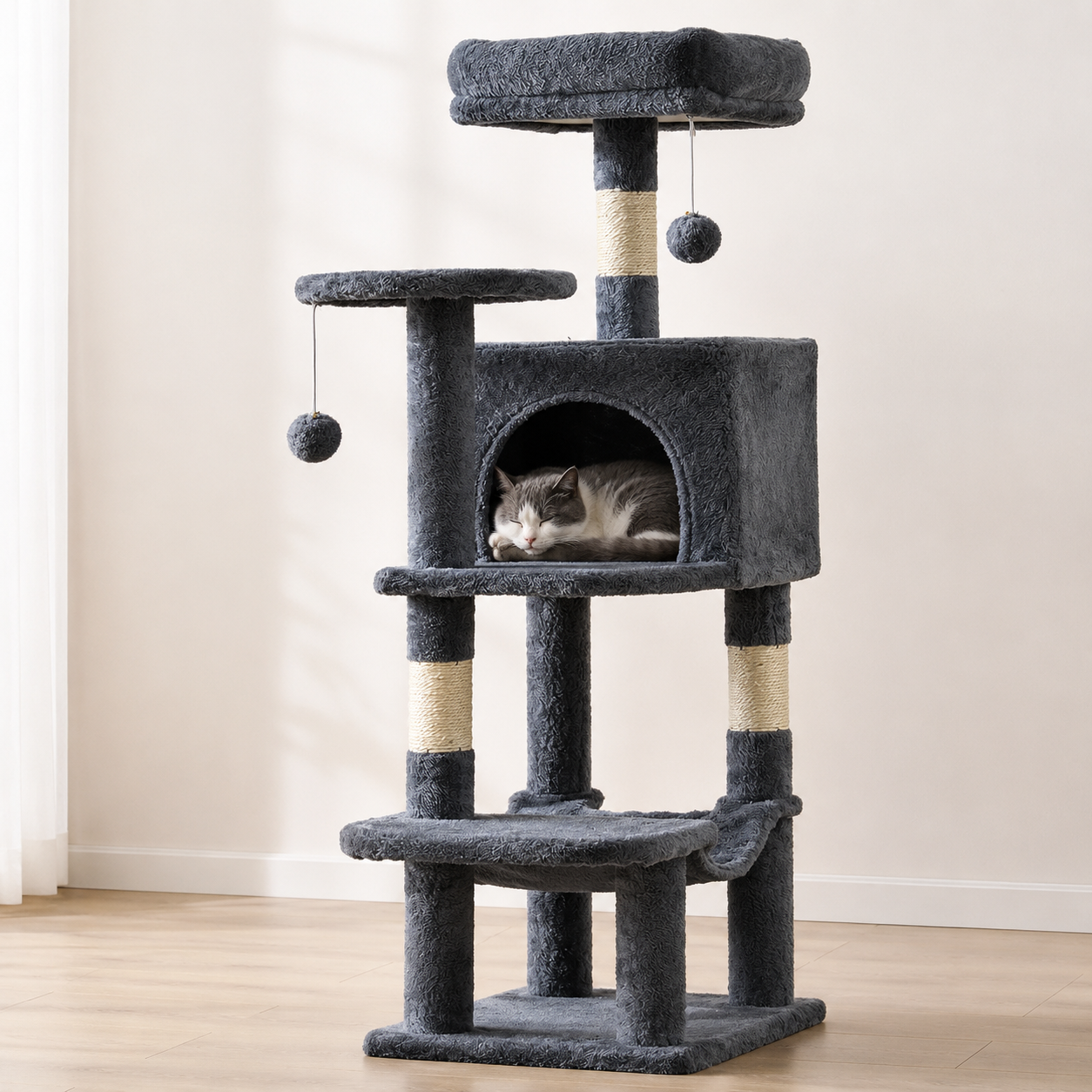 44in Tall Multi-Cat Climbing Tower