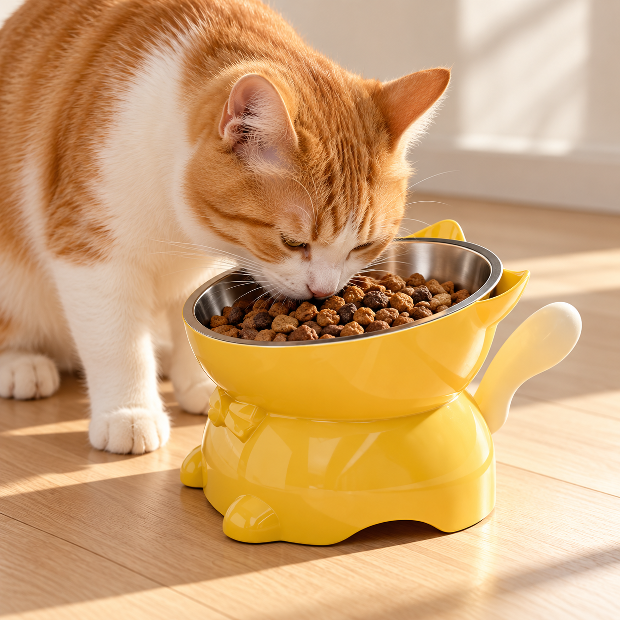 Elevated Stainless Steel Cat Bowl