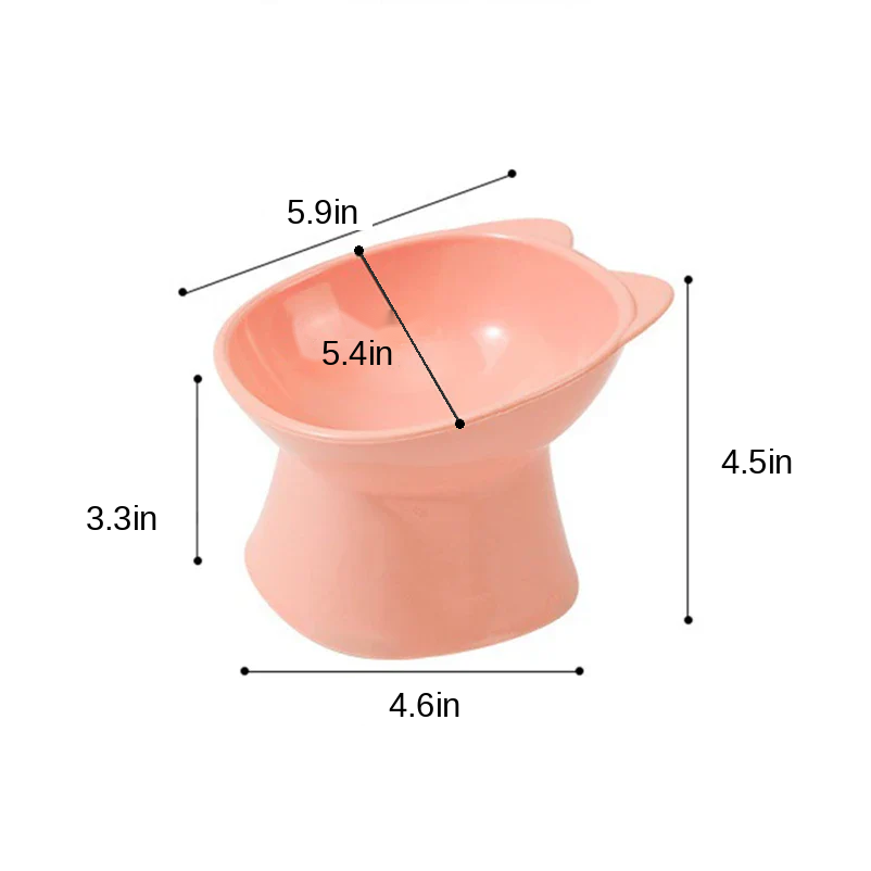 Anti-Tip Raised Cat Bowl
