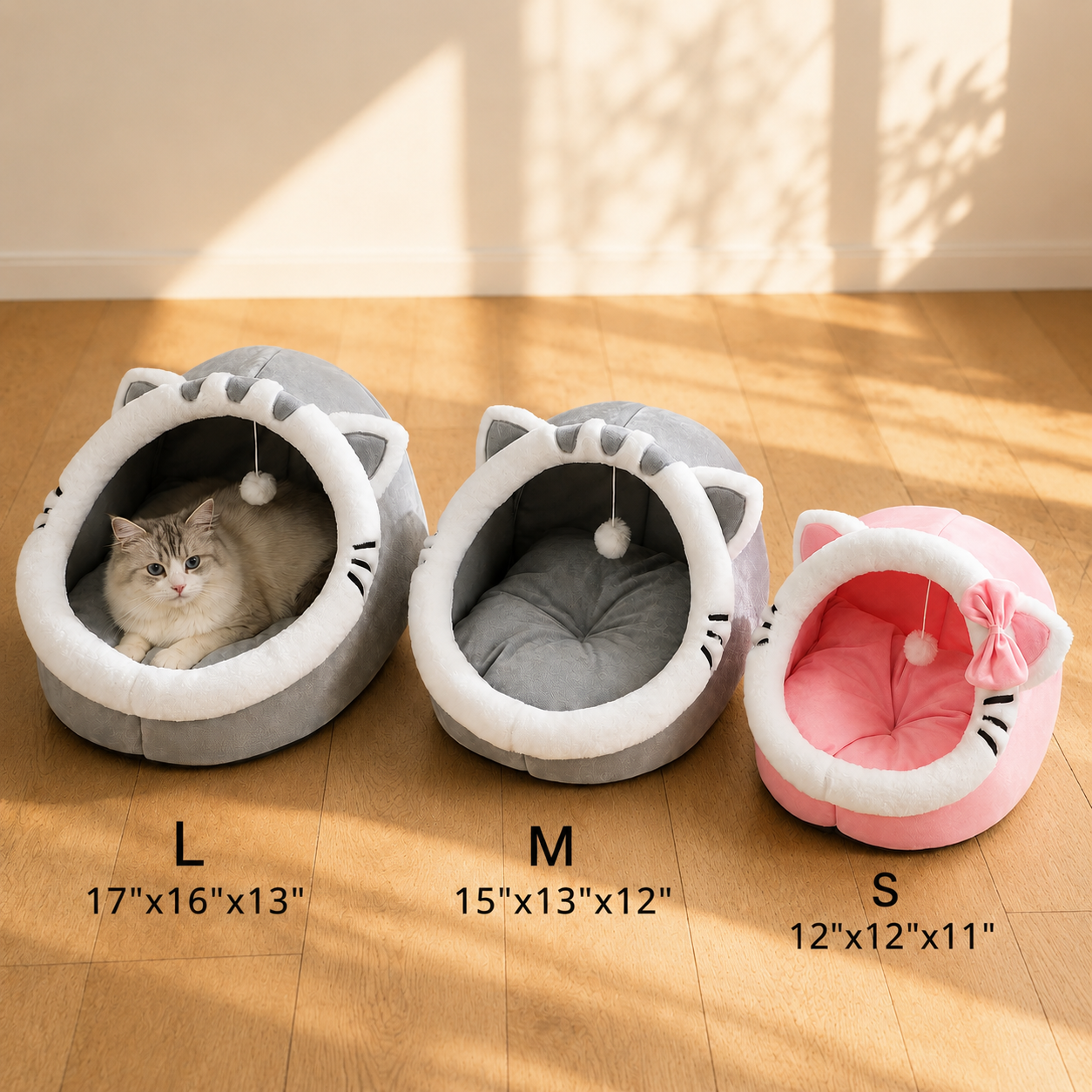 Cave Bed for Cats and Small Pets