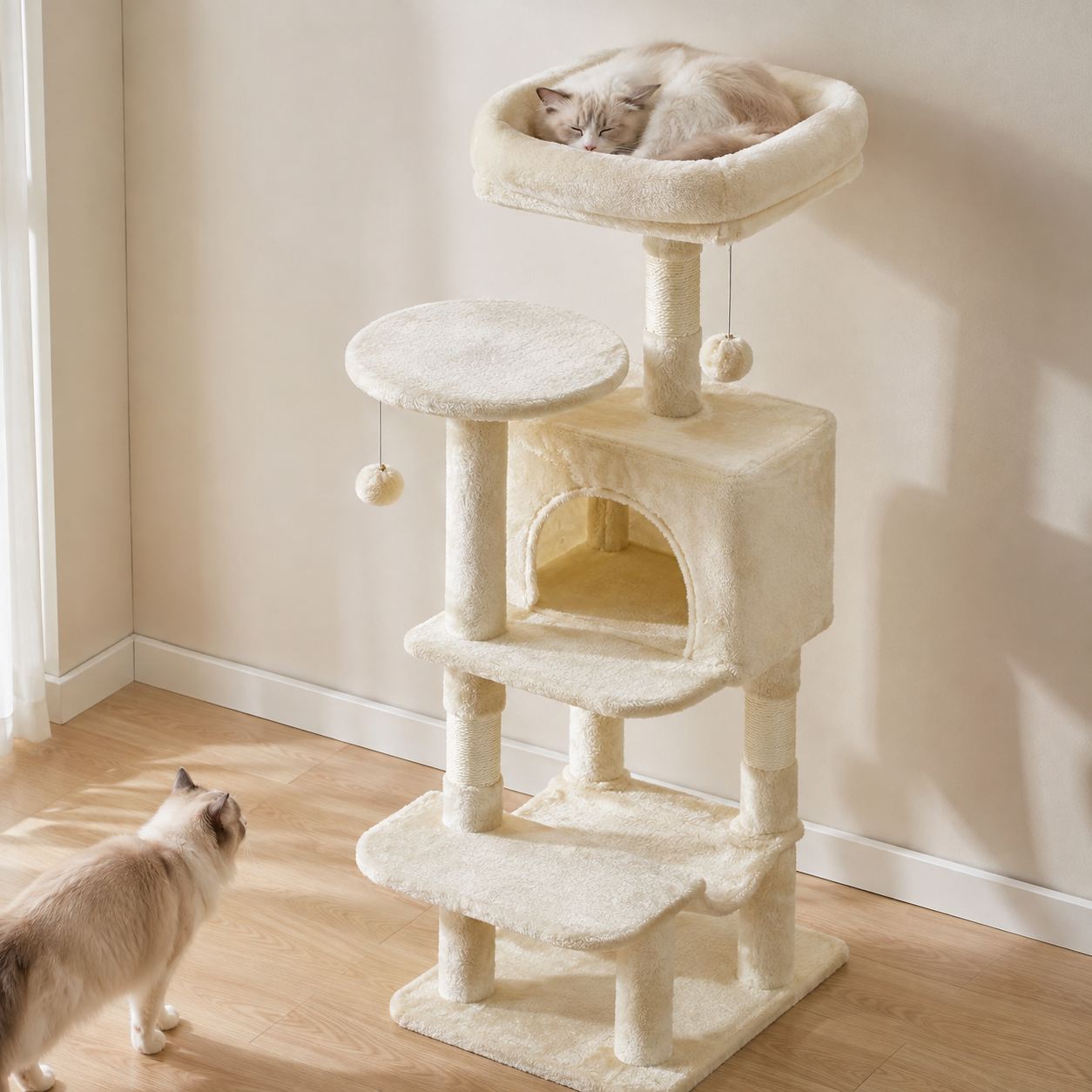 44in Tall Multi-Cat Climbing Tower