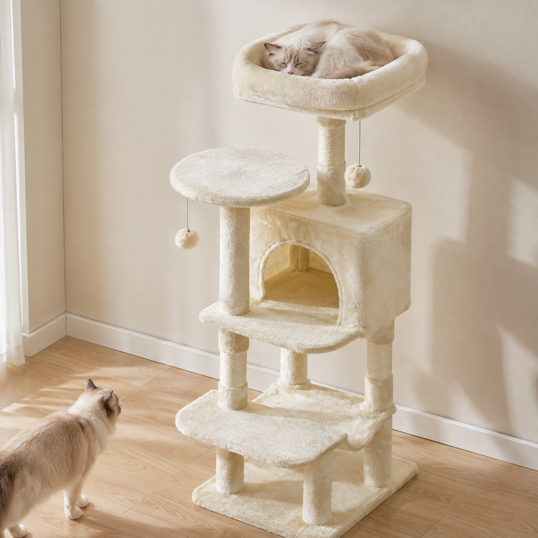 44in Tall Multi-Cat Climbing Tower