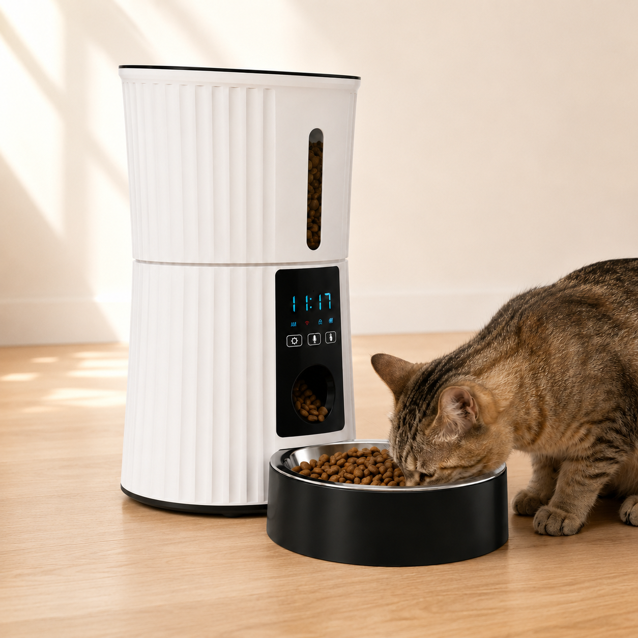 WiFi Automatic Cat Feeder with App Control