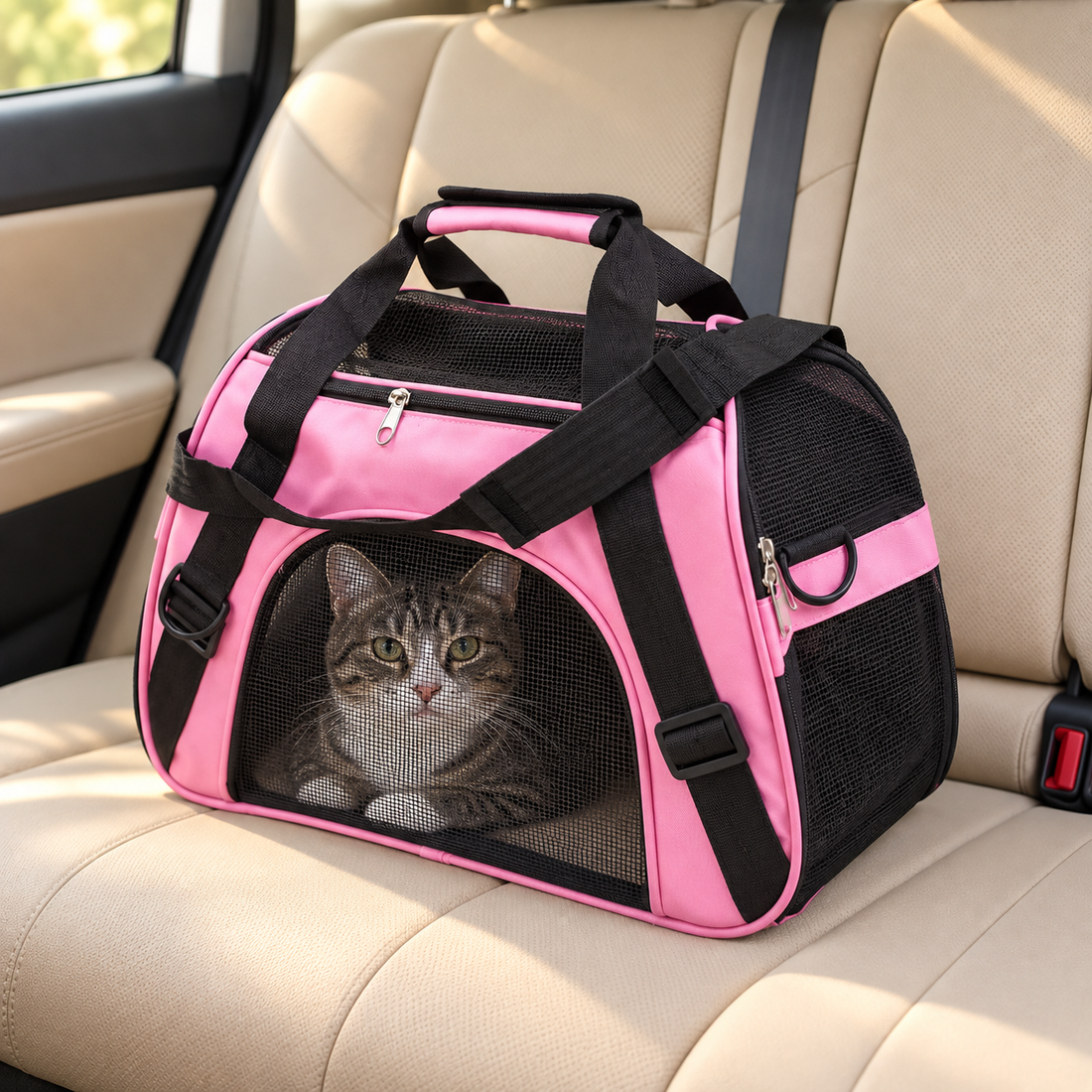 Foldable Mesh Pet Carrier Bag