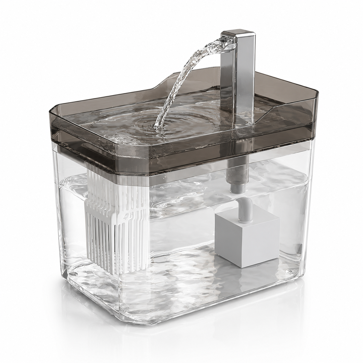Cat Water Fountain with Auto Filter and Quiet Pump